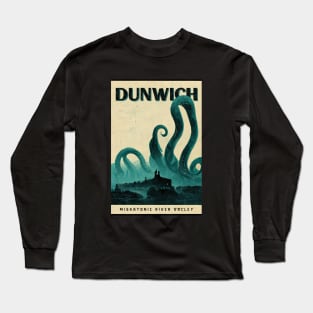 Dunwich. Vintage Lovecraftian Travel Poster Long Sleeve T-Shirt